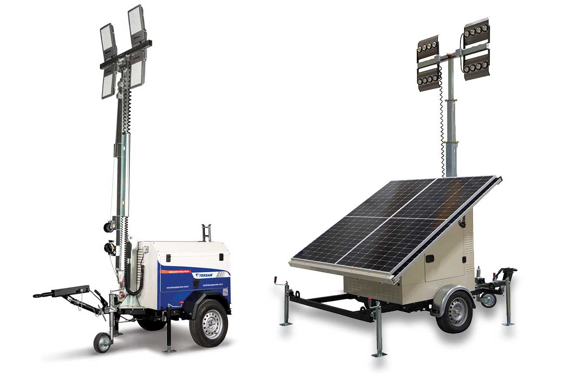 Teksan Solar Aydınlatma kulesi TJSLT-8LC Model
