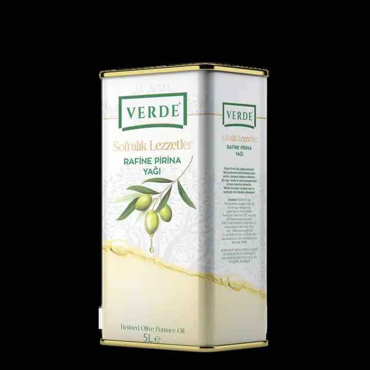 Verde Sofralık Lezzetler Rafine Pirina Yağı 5L