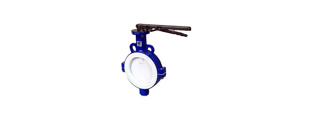 PTFE (Teflon) Contalı İki Parçalı Kelebek Vanalar