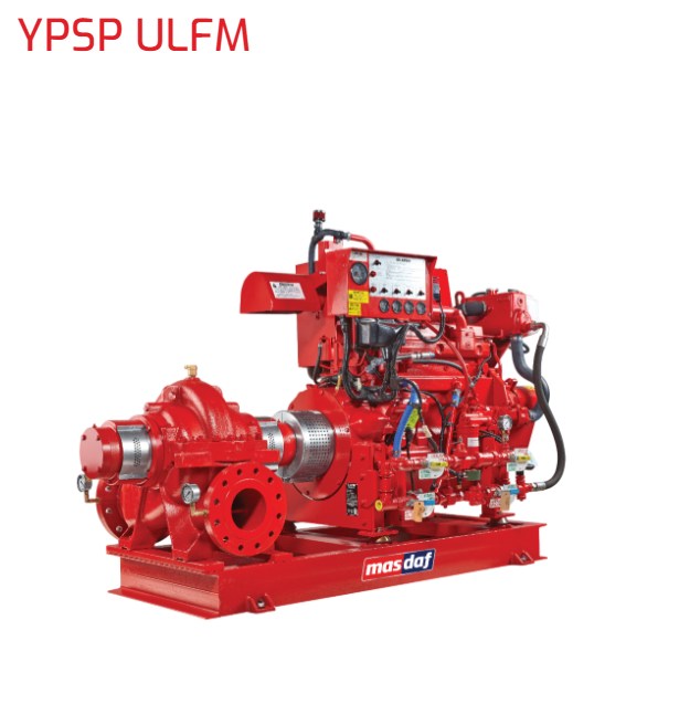 10. YPSP ULFM  Ayrılabilir Gövdeli Çift Emişli Santrifüj Yangın Pompası